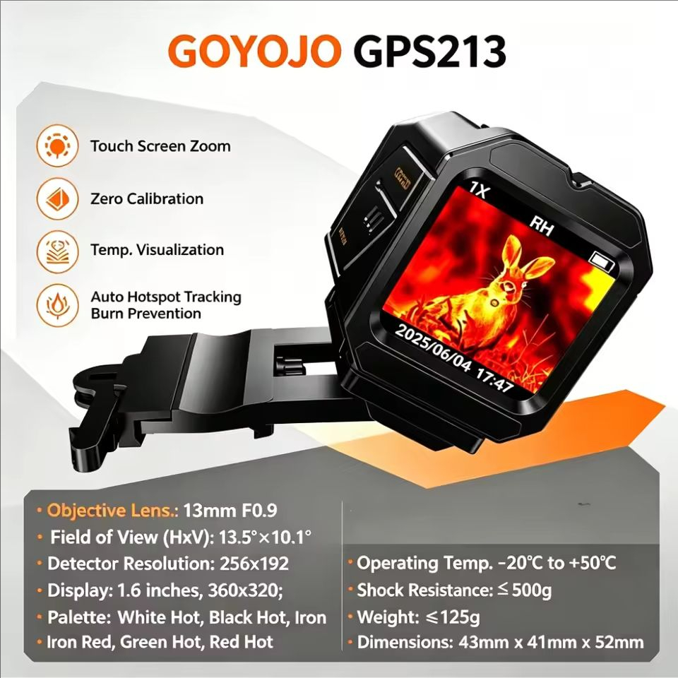 Thermal Imaging Camera 256X192 - GOYOJO Mini Touch Infrarot-Wärmebildkamera, Wärmebildgerät, Nachtsichtgerät,