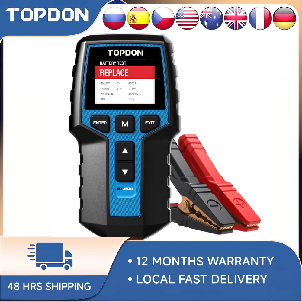 Topdon Tc001 Thermal Camera - TOPDON BT200 Digitaler Batterieanalysator 12V 24V,
