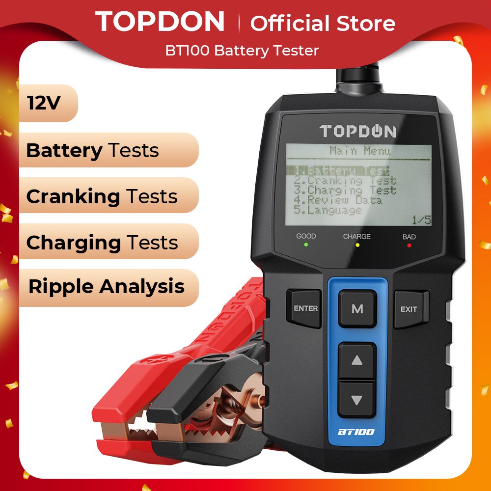 Topdon Tc001 Thermal Camera - TOPDON BT100 12V Auto Batterie Tester