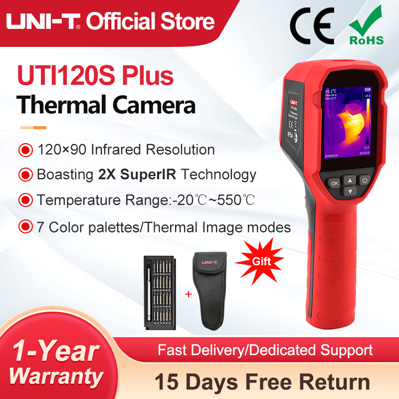 Nf 521 Thermal Imaging Camera - UNI-T Wärmebildkamera UTI120S+ 120×90 Pixel Wärmebildkamera