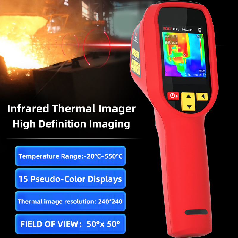 Nf 521 Thermal Imaging Camera - HX1 Wärmebildkamera 240X240 Thermografie-Gerät Infrarot-Temperaturmessgerät für