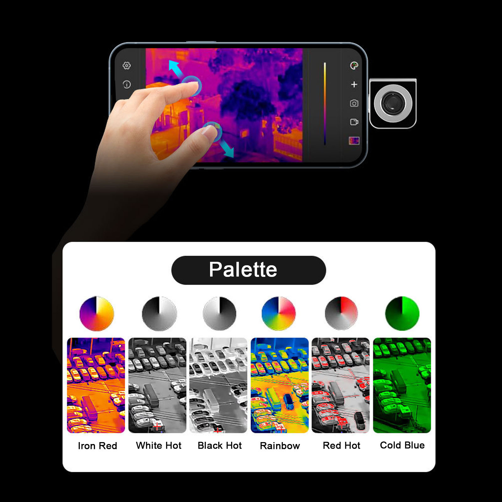 Thermal Imaging Camera 256X192 - Wärmebildkamera, 256 x 192 Auflösung, 25