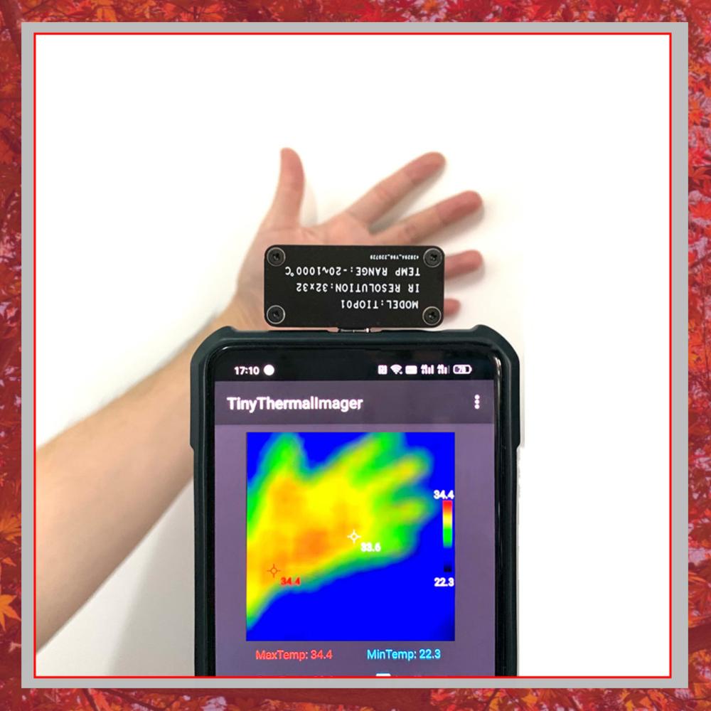 Tiop01 Thermal Camera - TIOP01 32x32 Wärmebildkamera Nachtsicht-Infrarotkamera Temperaturmessung für