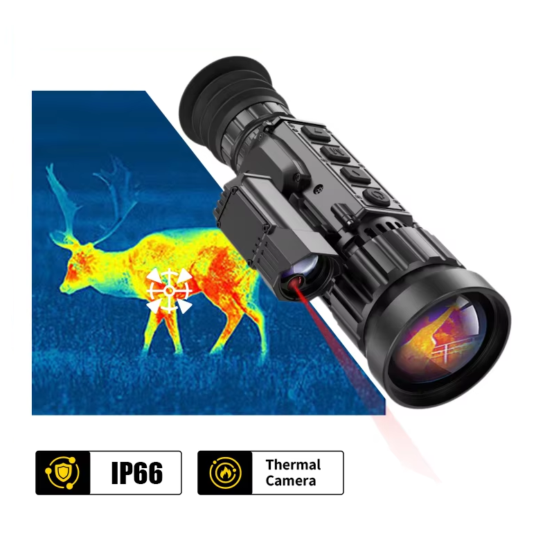 Thermal Scope Night Vision Monocular - Wärmebildkamera 384x288 35mm Infrarot-Wärmebildmonokular TS-335LRF Langstrecken-Nachtsichtgerät
