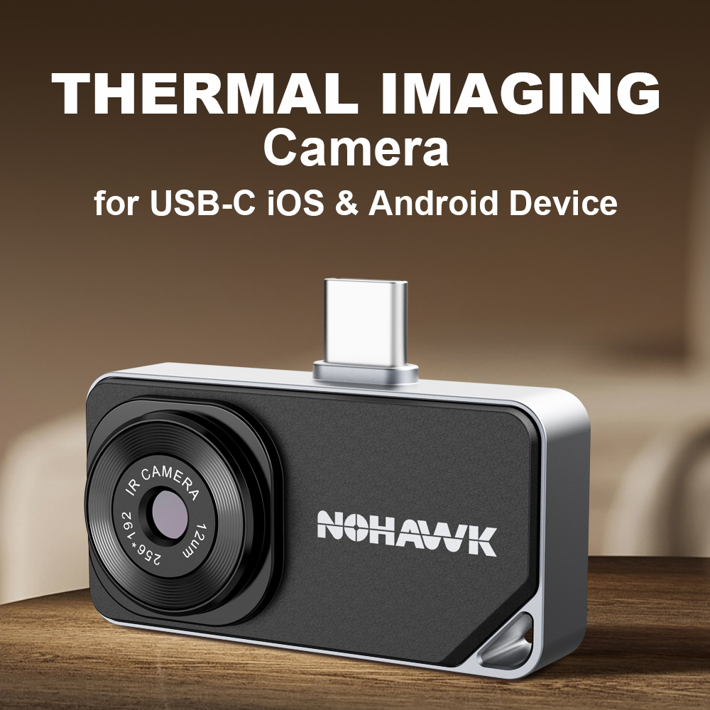 Nf 521 Thermal Imaging Camera - NOHAWK Plug-and-Play Wärmebildkamera 256×192 für USB-C
