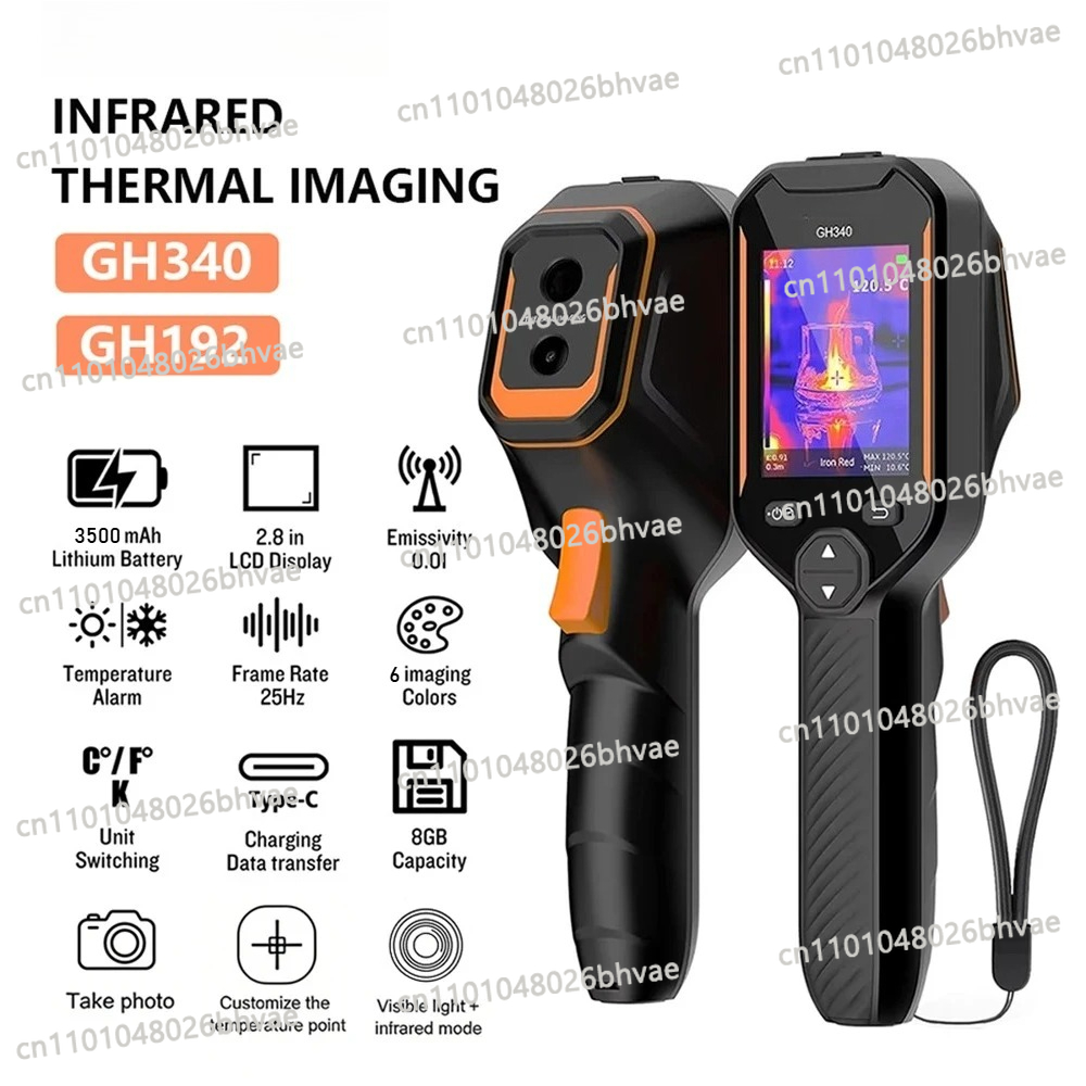 Thermal Imaging Camera 256X192 - 256x192 Wärmebildkamera mit 2MP Visueller Kamera