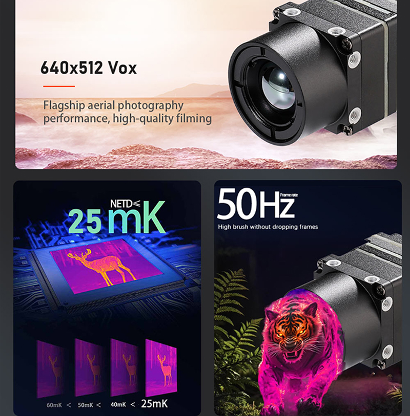 Hunting Thermal Imaging Scope - Neu eingetroffen: 640x512 FPV-Drohnen-Wärmebildkameramodul – USB,