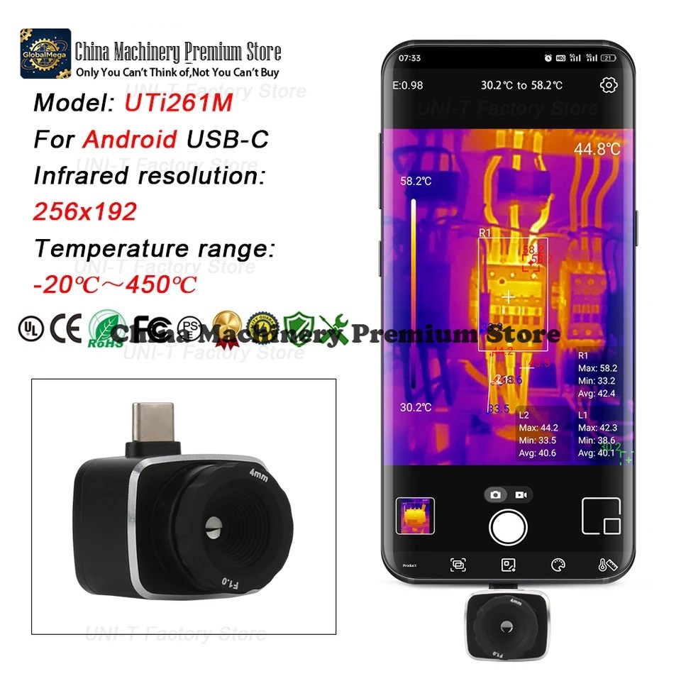 UNI-T Infrarot-Wärmebildkamera – Thermal Imaging Camera 256X192 Bewertung und Preis