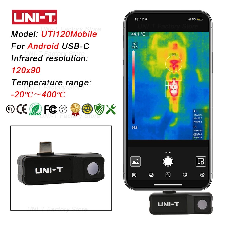 UNI-T Infrarot-Wärmebildkamera – Thermal Imaging Camera 256X192 Bewertung und Preis